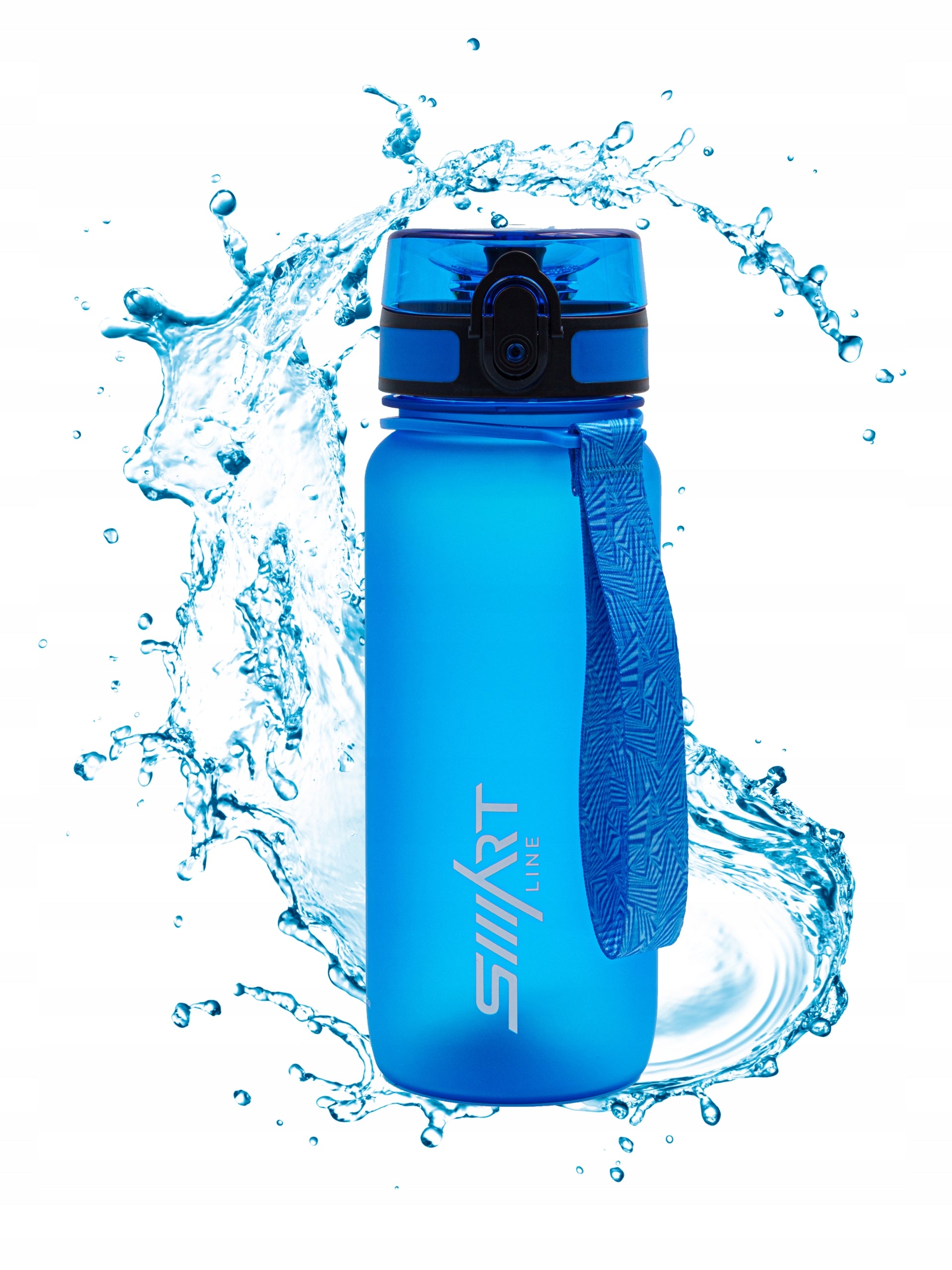 SPORTS WATER BOTTLE 650ml TRITAN AIRTIGHT BPA FREE GYM LARGE