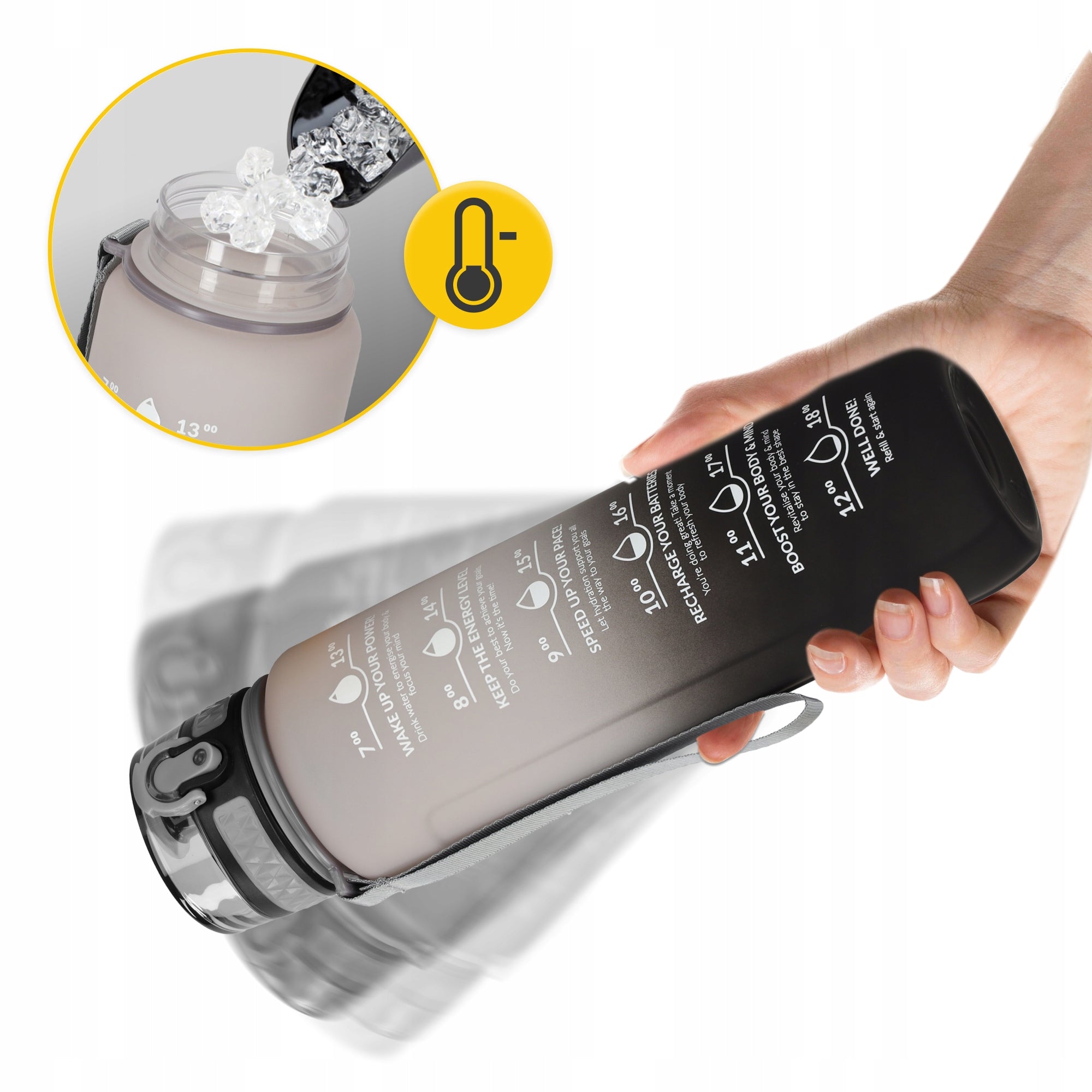 SPORTS WATER BOTTLE AIRTIGHT WATER DRINK BOTTLE SOLID TRITAN 1000 ml EAN (GTIN) 5905973400756