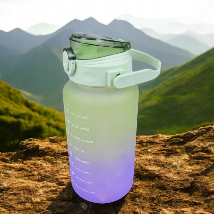 SPORTS WATER BOTTLE MOTIVATIONAL FOR FITNESS GYM 1,5L SOFT STRAW Brand no brand