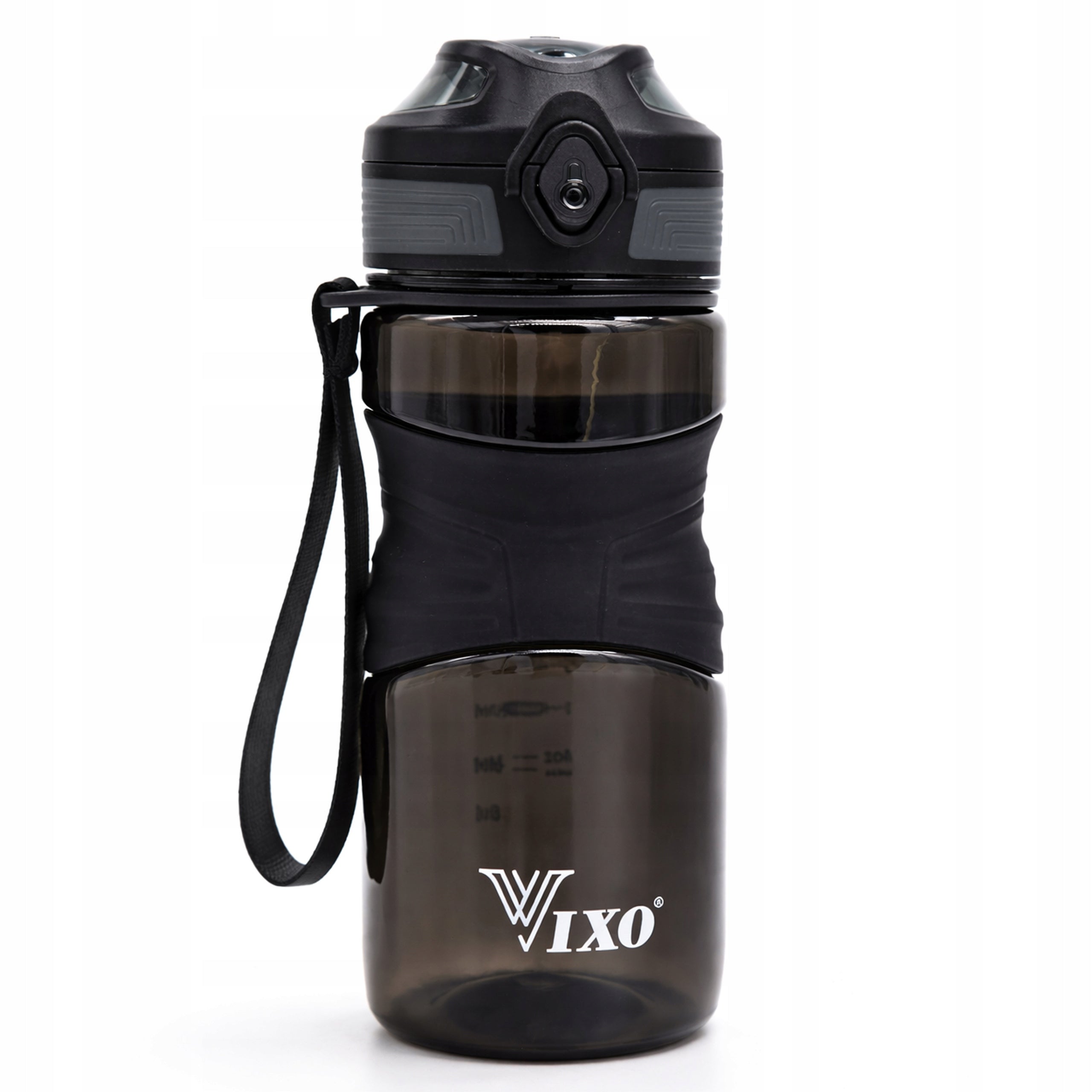 SPORTS WATER BOTTLE SEALED GYM 450 ml Black Brand VIXO