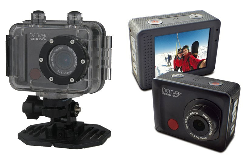 SPORTS WATERPROOF UP TO 60M CAMERA DENVER ACT5002 FULL HD + HOLDER
