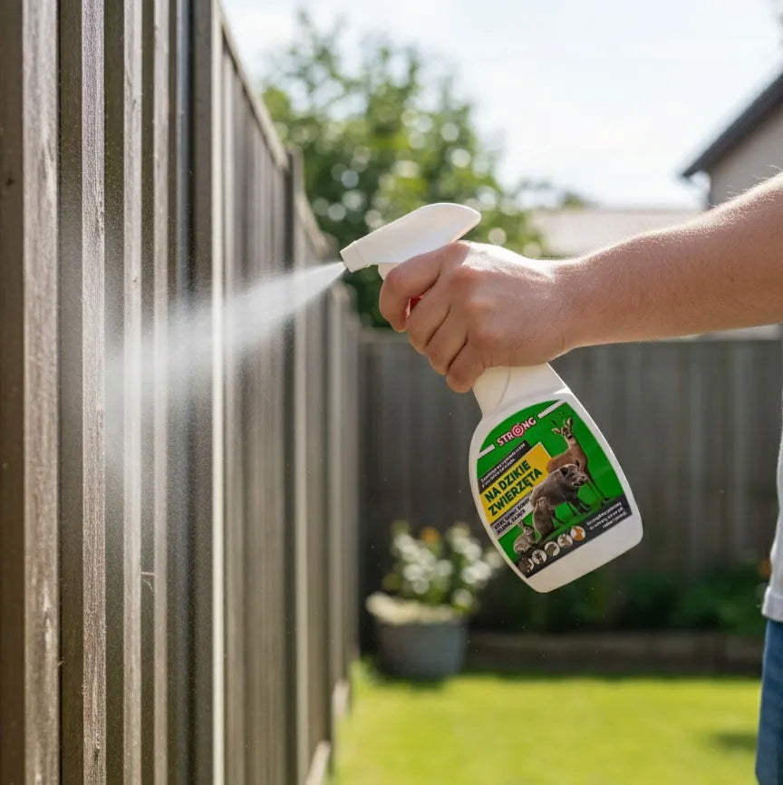 SPRAY FOR WILD BOARS, MARTENS, ROE DEER, BEAVERS, HARES. DISCOURAGING LIQUID STRONG 500ML Manufacturer code 16487