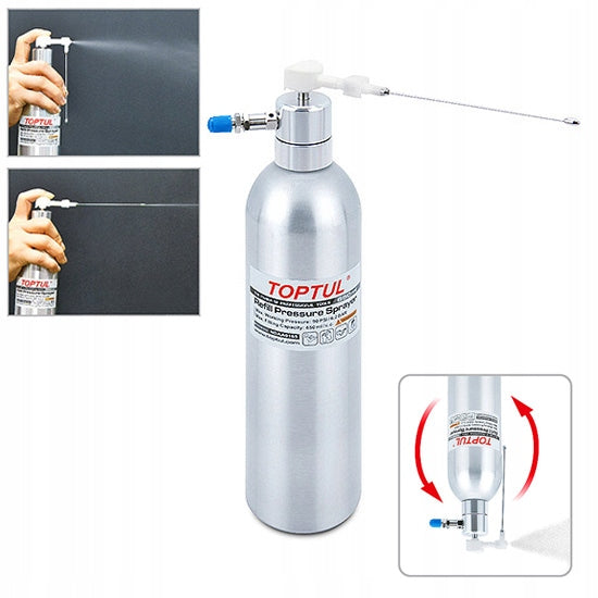 SPRAYER 650ml CONTAINER METAL PRESSURE DISPENSER WITH ATOMIZER TOPTUL