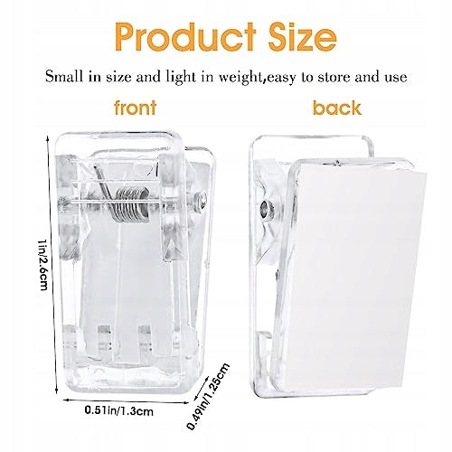 SPRING BUCKLES SELF ADHESIVE TRANSPARENT PLASTIC 20 PCS FOR HOME Manufacturer code Bez marki