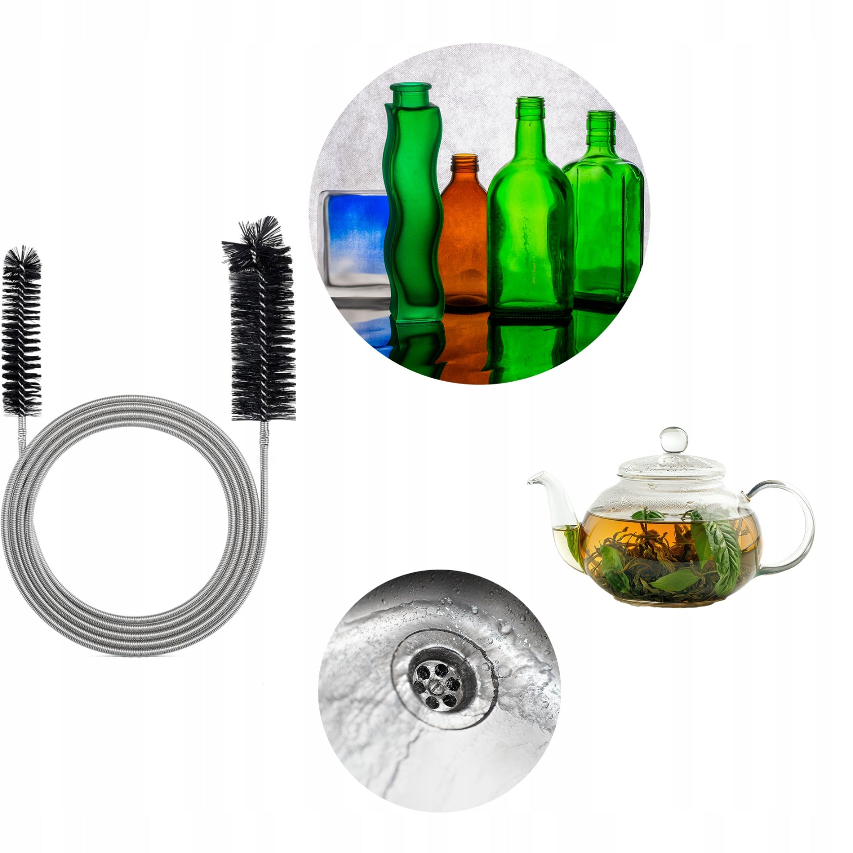 SPRING CUTTER FOR CLEANING SINK BOTTLE DRAIN PIPES LONG