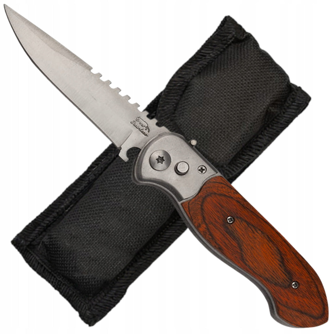 SPRING KNIFE BSH FOLDING COVER HANDY HIKING POCKET KNIFE