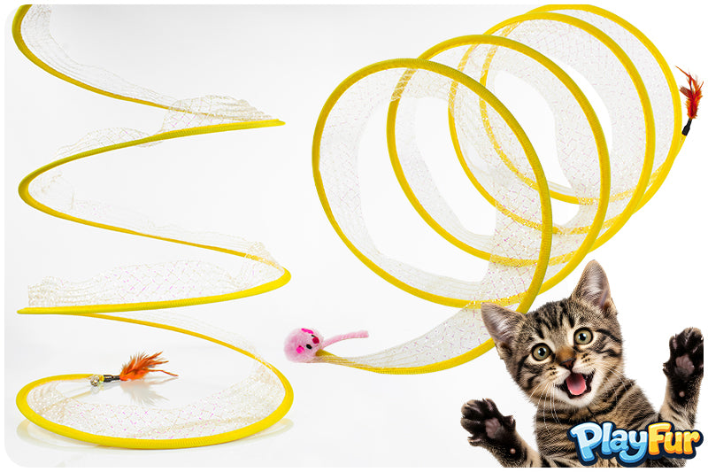 SPRING TUNNEL FOR CAT TOY SPIRAL PLAY SPRING FOR CATS 60cm Brand PlayFur