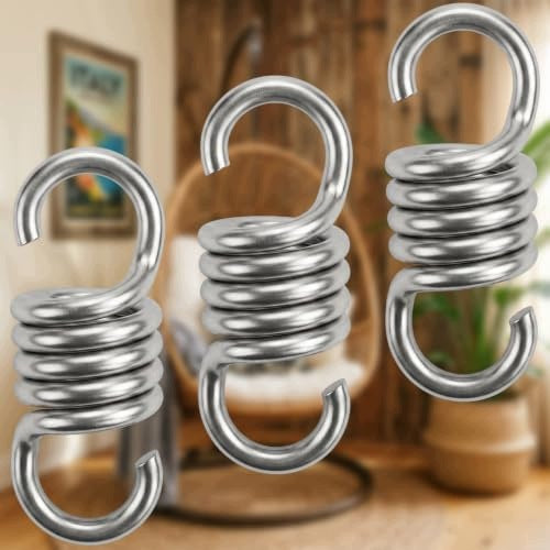 SPRINGS FOR HAMMOCK HANGING CHAIR SET OF 3 GALVANIZED STEEL Brand no brand