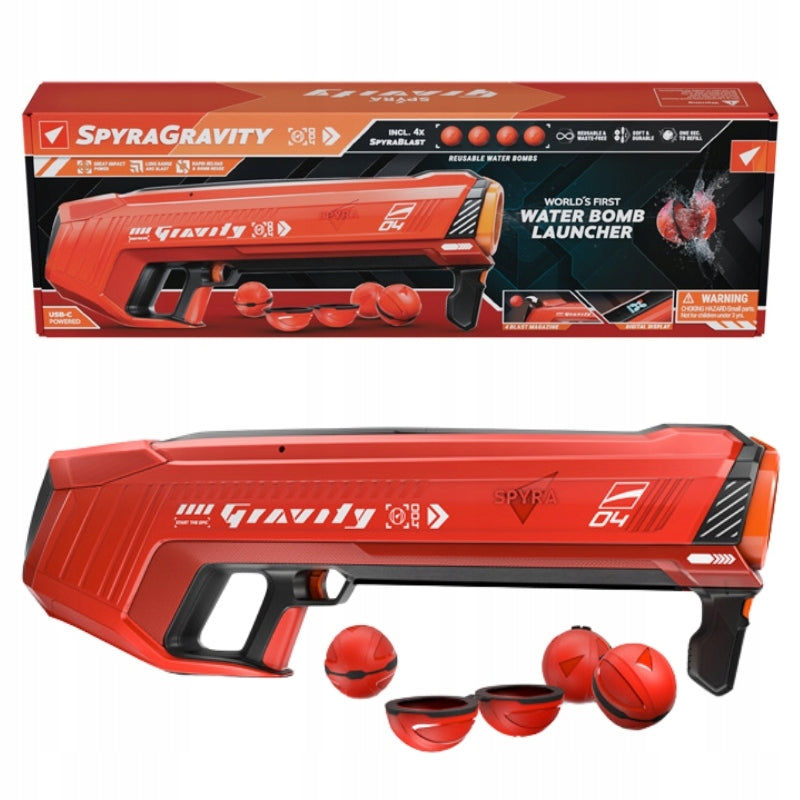SPYRA GRAVITY WATER GUN ELECTRIC WATER RIFLE WITH WATER BALLS