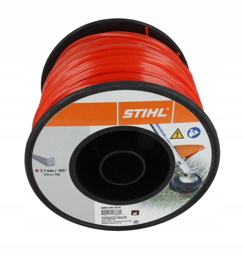 SQUARE CUTTING LINE FOR SCYTHE STIHL 2,7mm x 208m