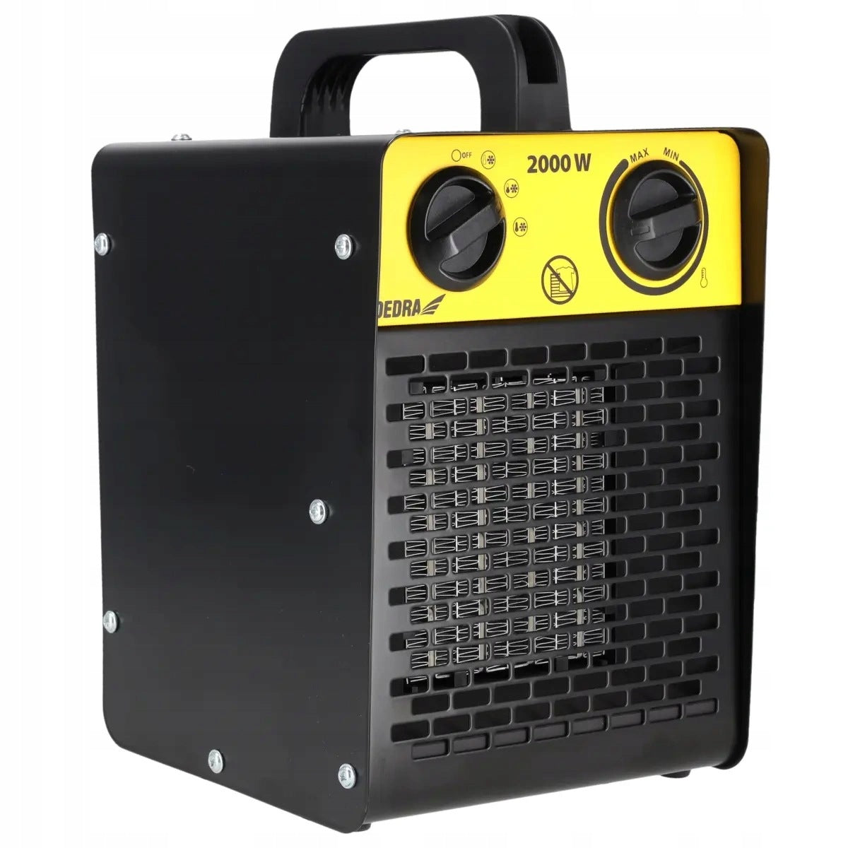 SQUARE HEATER BLACK ELECTRIC PTC 2000W DED9930C1 DEDRA