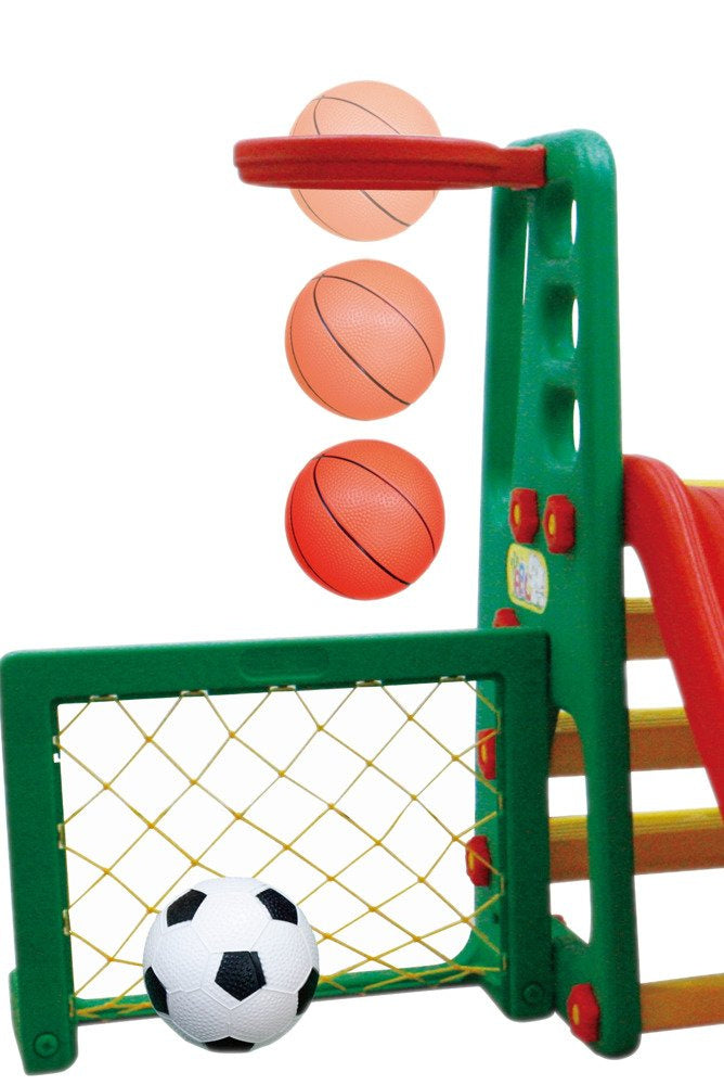 SQUARE TOYS 4in1 SLIDE SWING BASKET GOAL Brand 3toysm