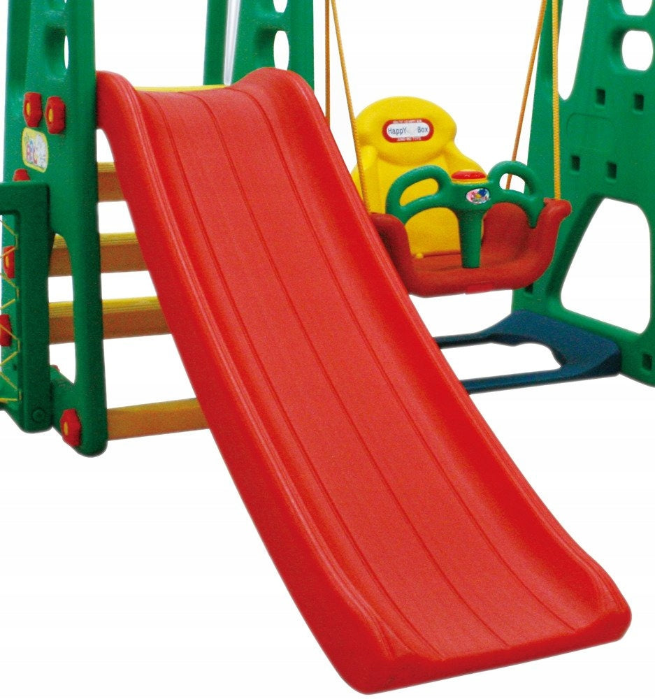 SQUARE TOYS 4in1 SLIDE SWING BASKET GOAL Kind plastic