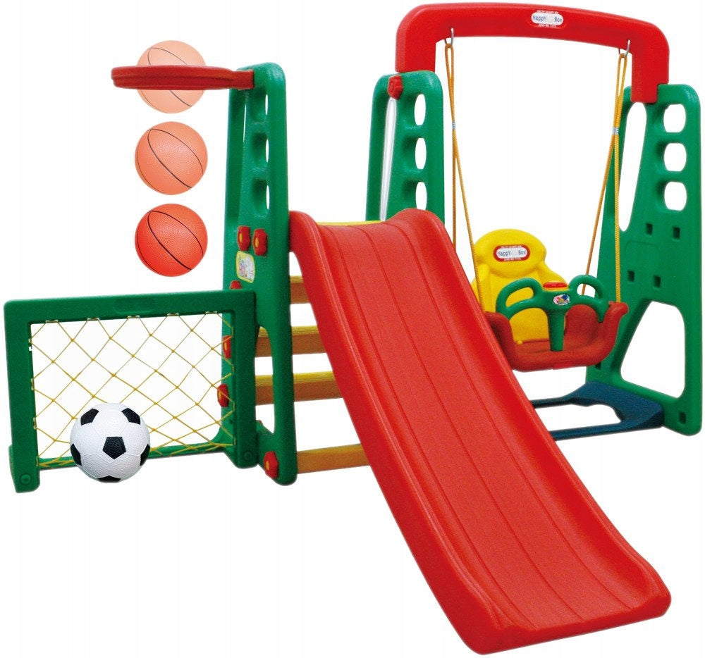 SQUARE TOYS 4in1 SLIDE SWING BASKET GOAL Manufacturer code JM701J