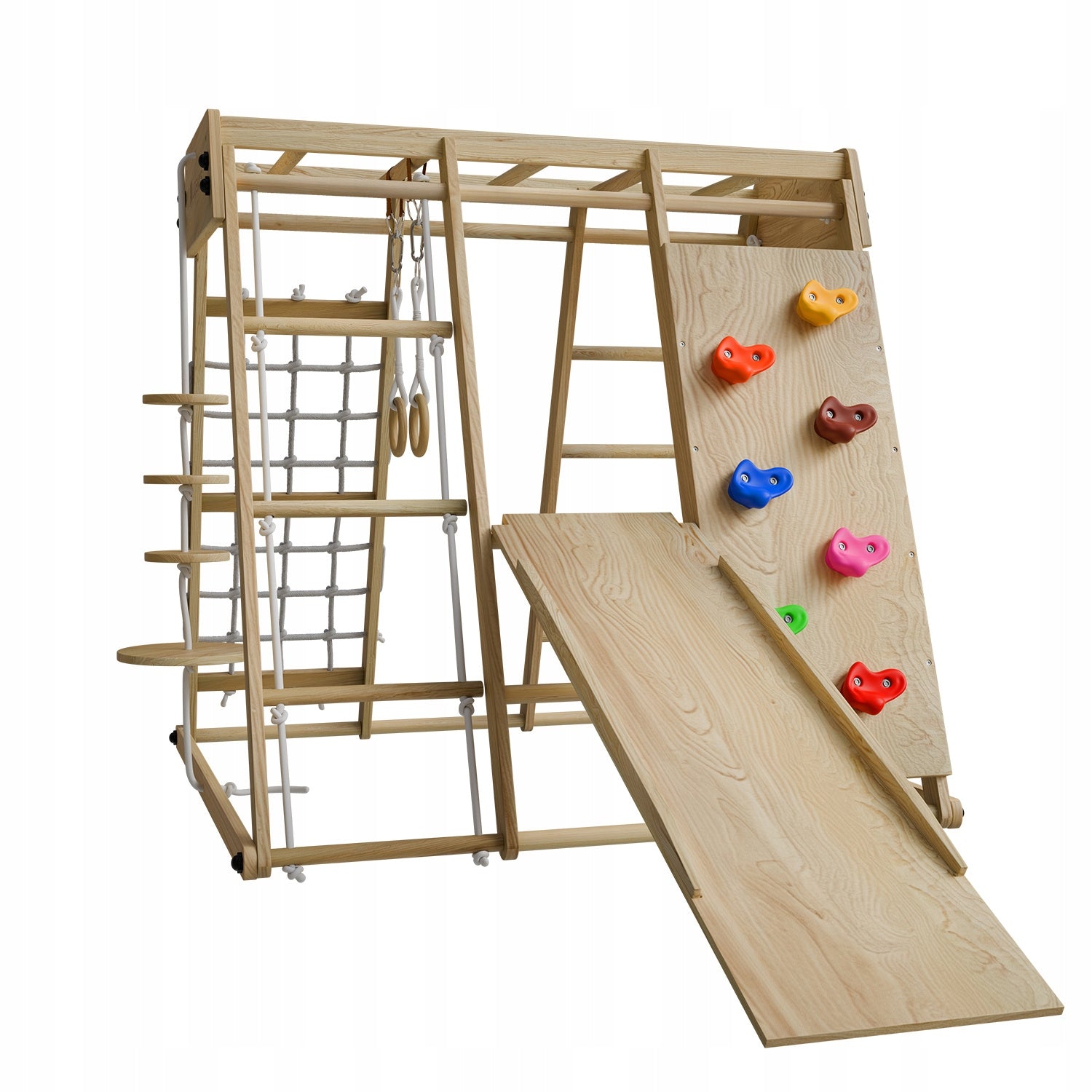 SQUARE TOYS FOR CHILDREN HOME CHILDREN'S WOODEN + SWING WALL Brand Juskys
