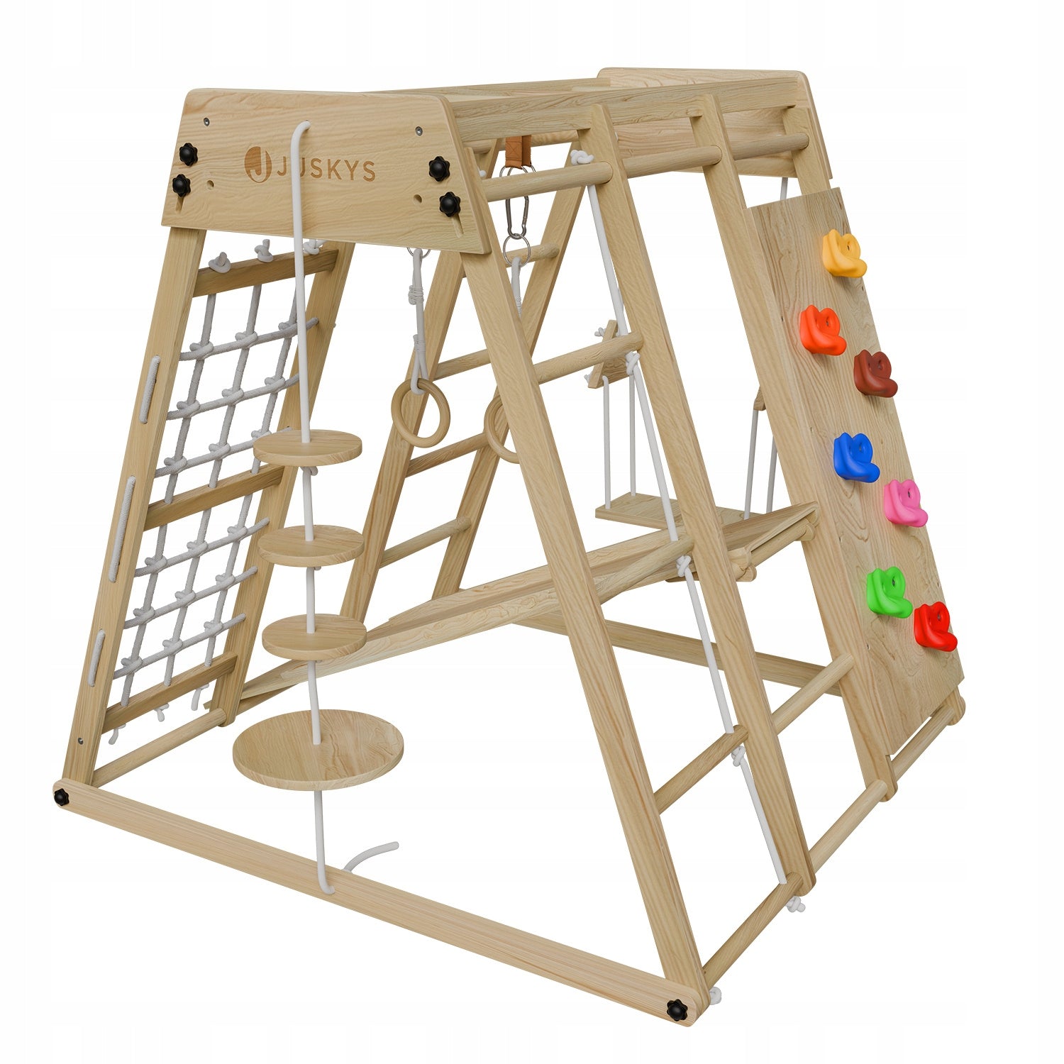 SQUARE TOYS FOR CHILDREN HOME CHILDREN'S WOODEN + SWING WALL Kind wooden