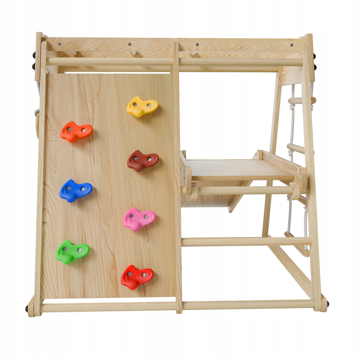 SQUARE TOYS FOR CHILDREN HOME CHILDREN'S WOODEN V2 + SWING WALL Dominant material wood