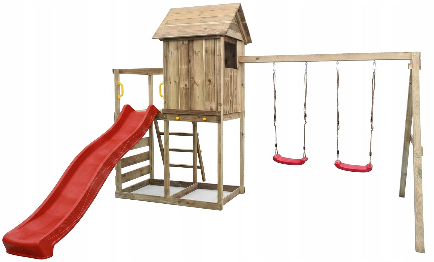 SQUARE TOYS WOODEN HOUSE SLIDE SWINGS Sandbox WALL FUNGOO Certificates and opinions CE