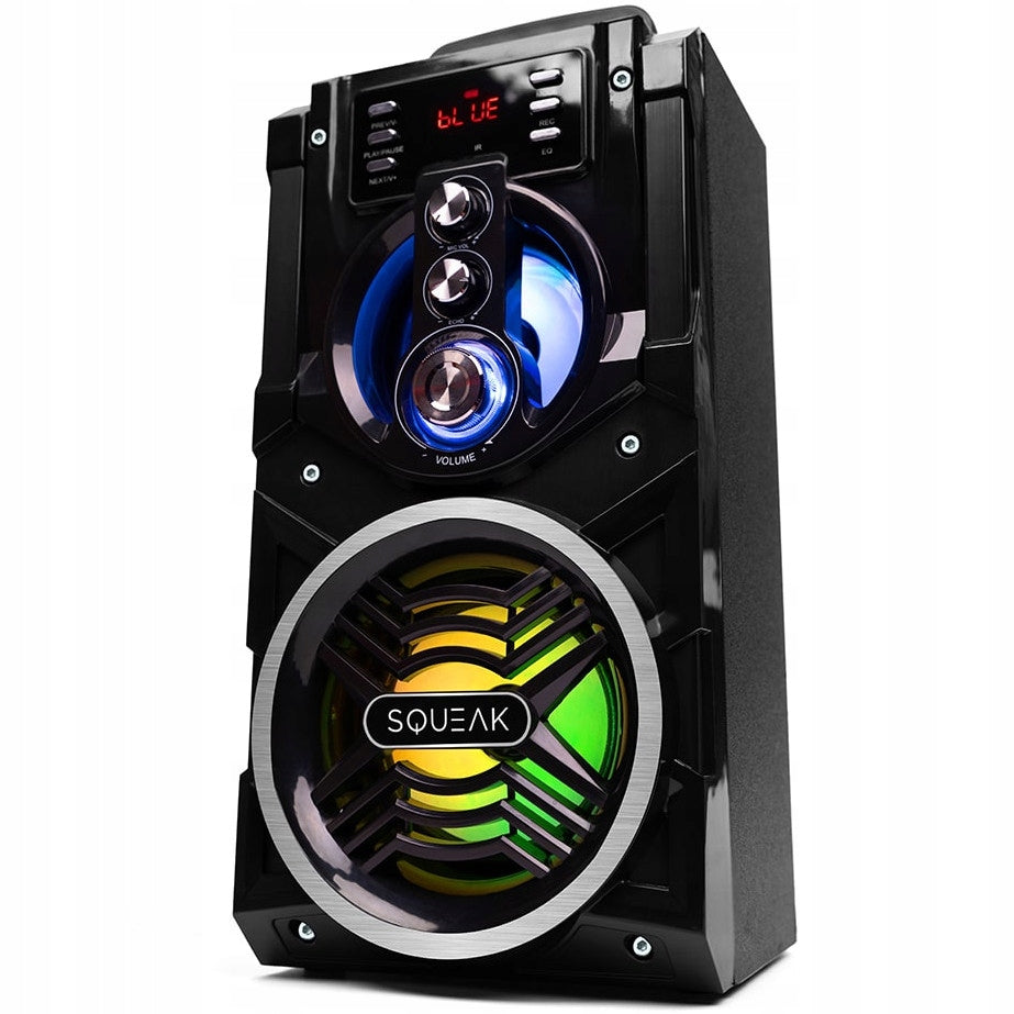SQUEAK BeatBoxer BOOMBOX 850W BT FM KARAOKE MIK Color black