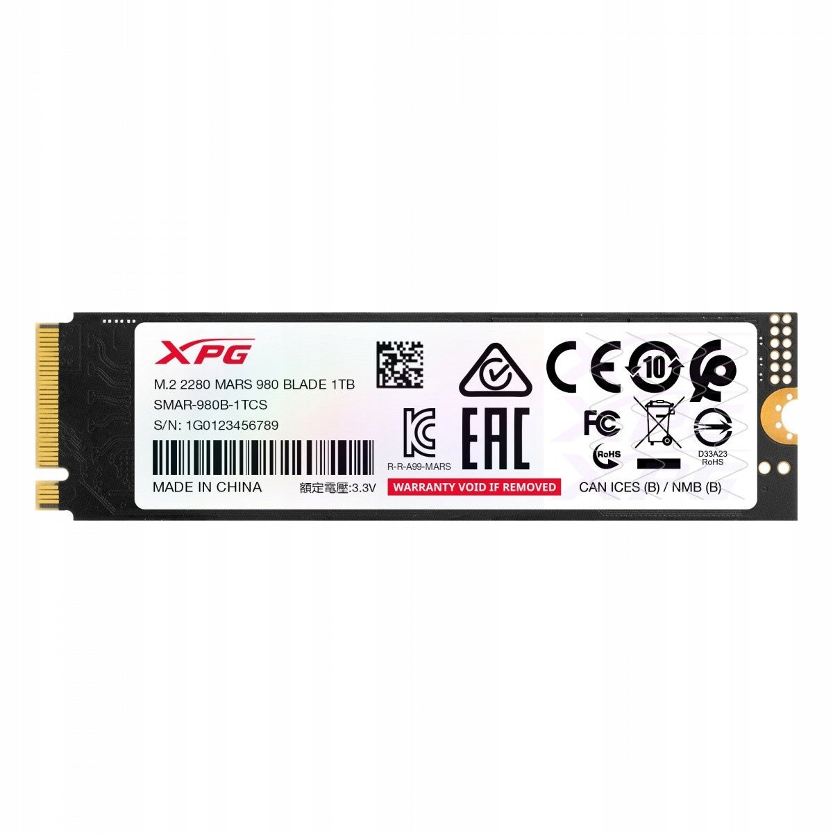SSD Adata XPG MARS 980 BLADE 1 TB M.2 PCIe Manufacturer Adata