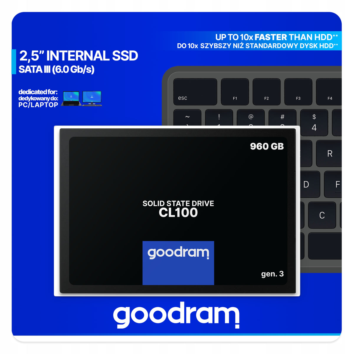 SSD GOODRAM 960GB CL100 G.3 2,5 SATA3