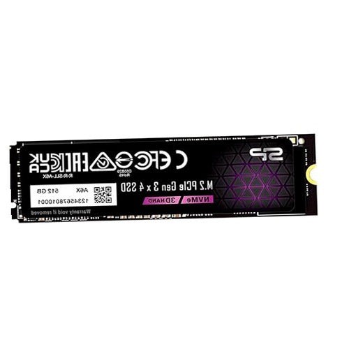 SSD SILICON POWER 512GB M.2 NVME PCIE GEN3 DRIVE FOR GAMERS FOR HOME