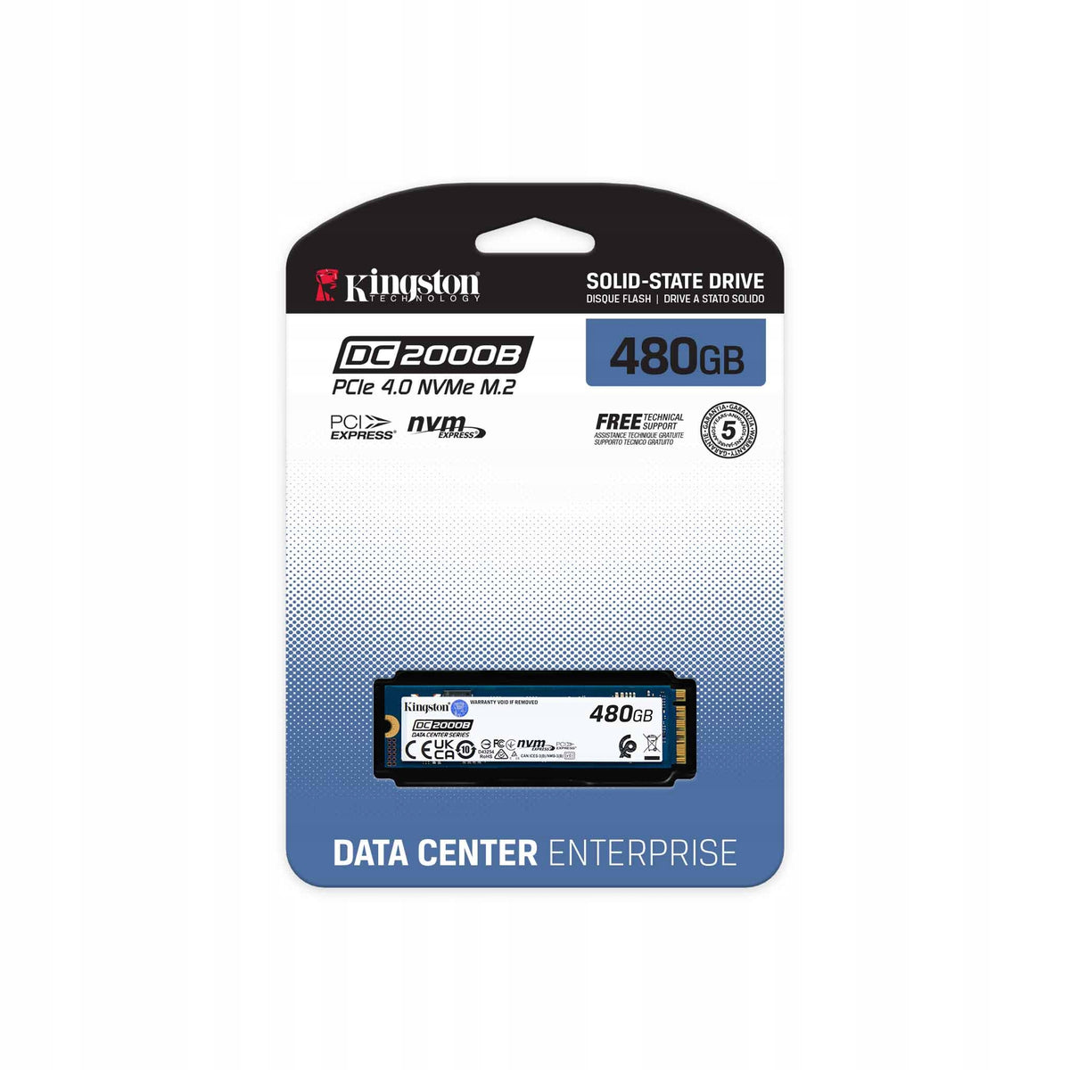 SSD disk Kingston DC2000B 480GB M.2 PCIe Model DC2000B
