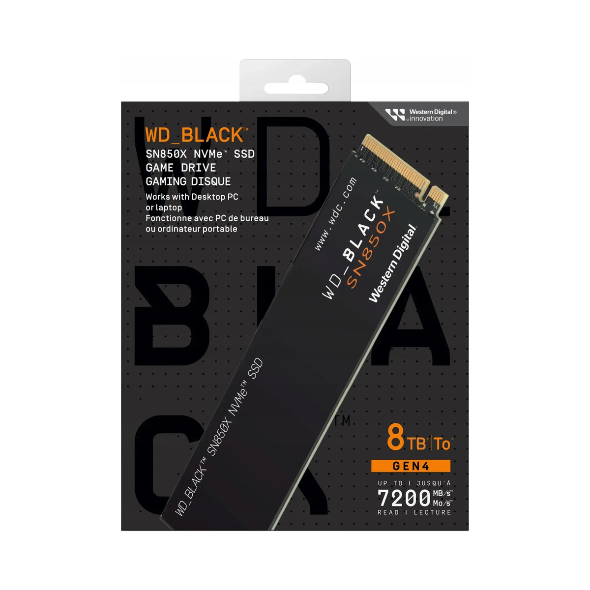 SSD disk Western Digital SN850X 8TB M.2 PCIe