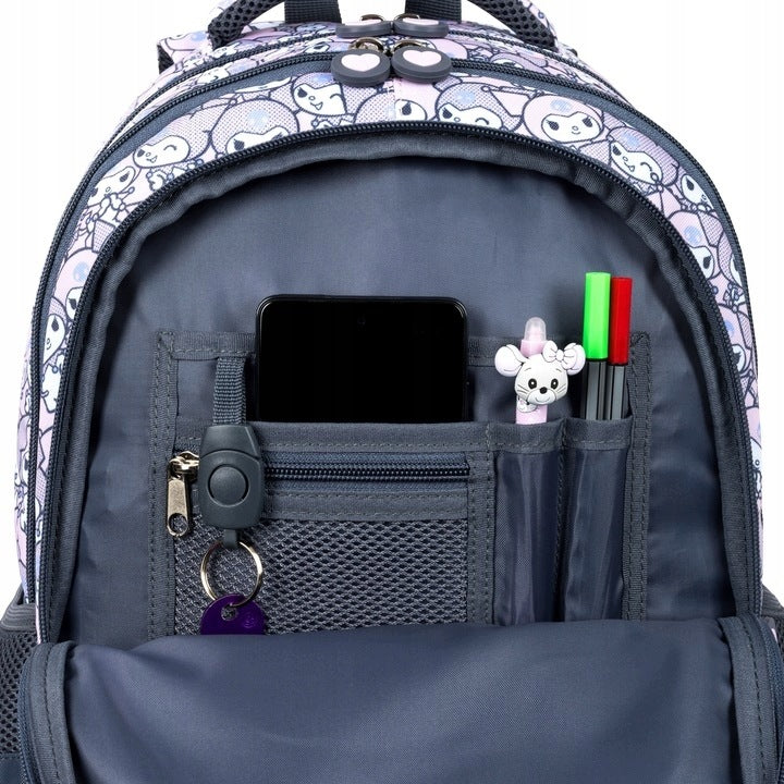 ST.MAJEWSKI BACKPACK FOR GIRLS 4-chamber KUROMI PINK Manufacturer code 5903235695117