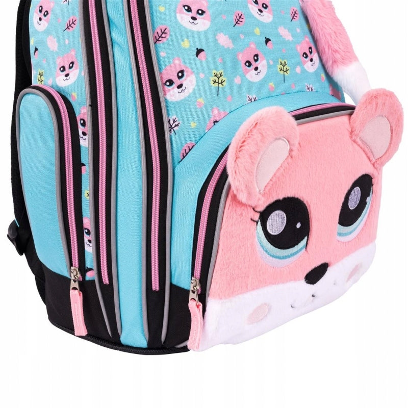 ST. MAYAN SCHOOL BACKPACK 2-KOM LIGHT PLUSH B8 PREMIUM SQUIRREL Brand Bambino