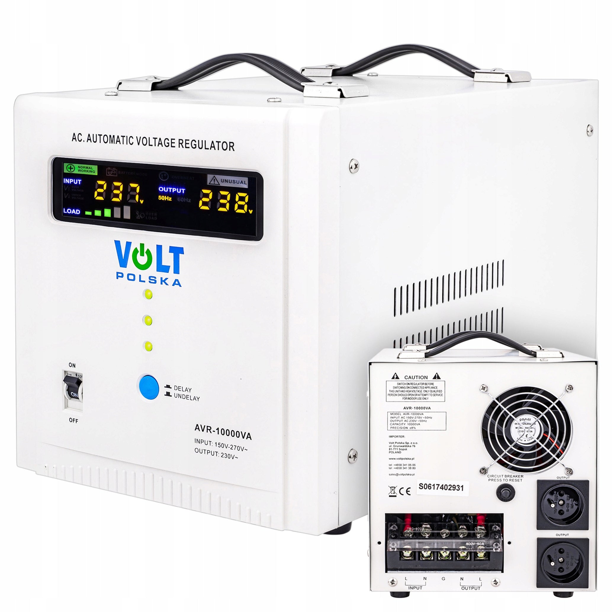 Spannungsstabilisator AVR 10000VA 8-11% 
