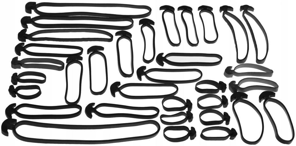 STABILIZED ANCHORBAND RUBBER BINDING 16cm Color black