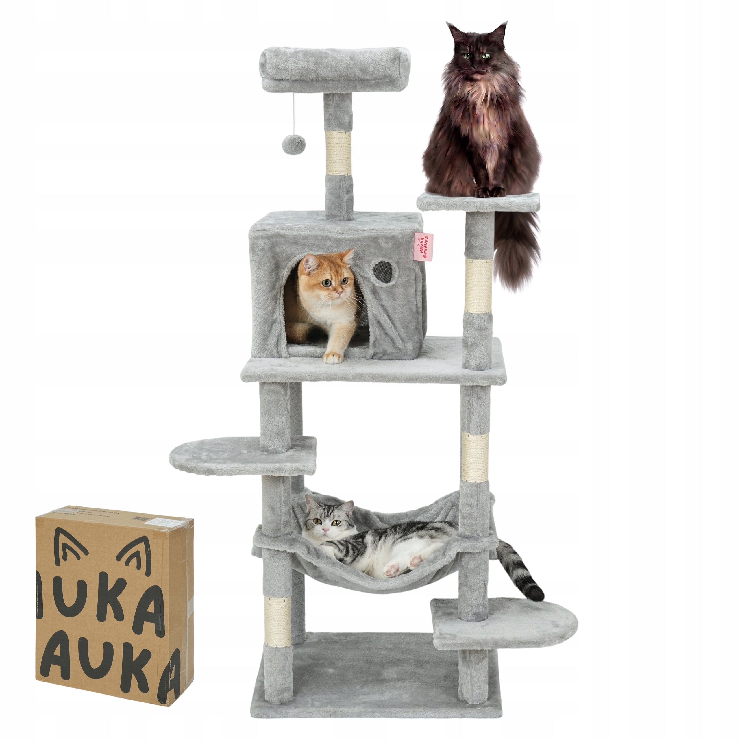 STABLE CAT SCRATCHER XL 145cm HIGH Tower Cottage Hammock Post Sizal