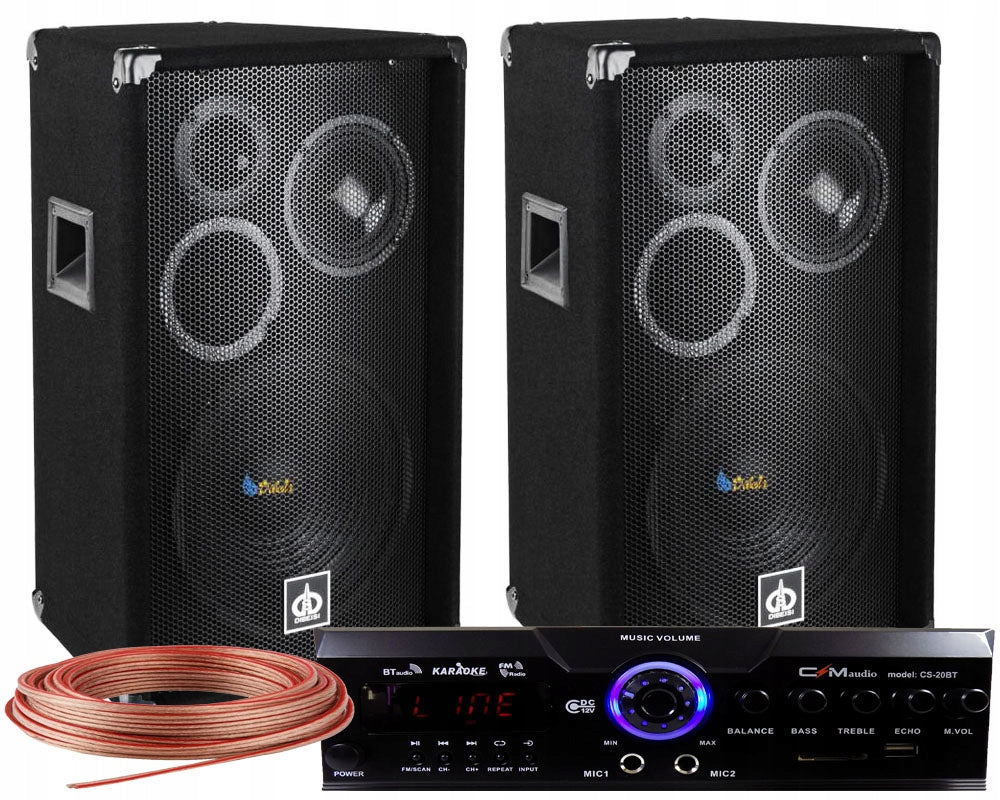 STAGE COLUMNS 800W BLUETOOTH AMPLIFIER USB FM