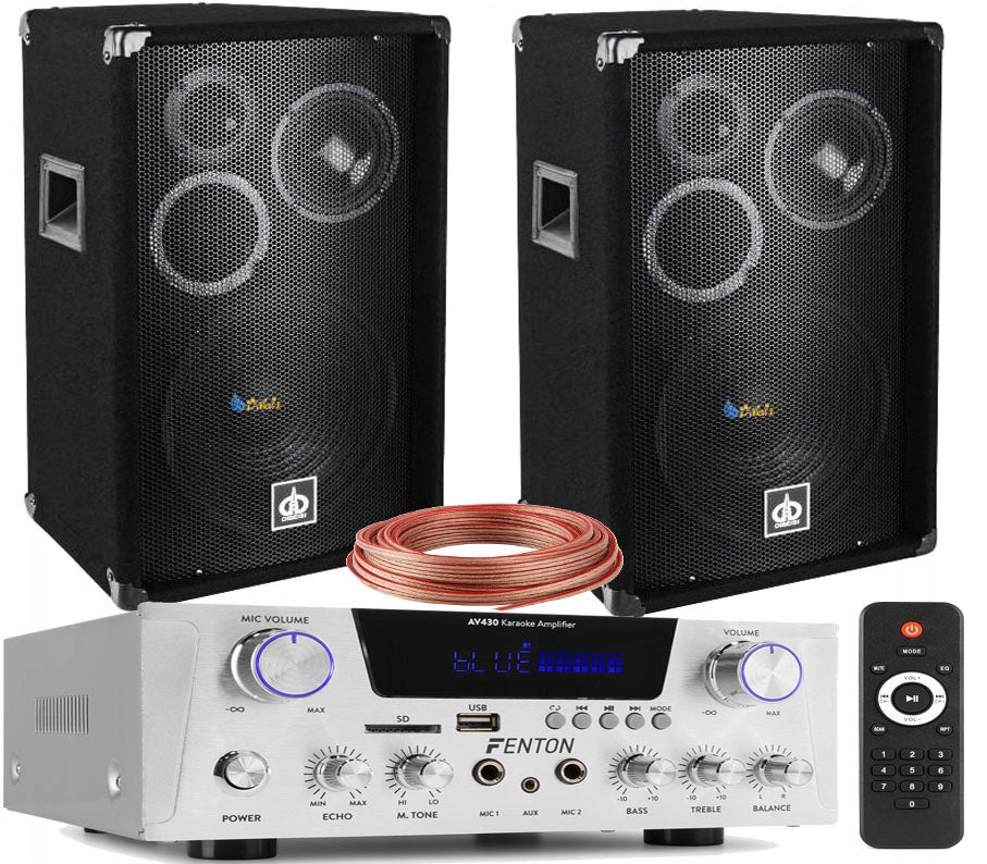 STAGE SPEAKERS 600W DIGITAL AMPLIFIER BT RADIO