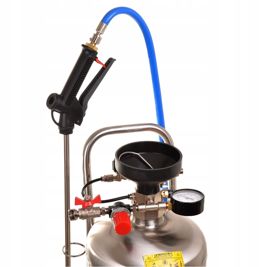 STAINLESS Pneumatic foamer for compressor 24l INOX foam generator Operating pressure 8 bar