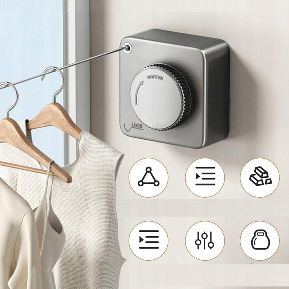 STAINLESS STEEL BATHROOM LAUNDRY CORD DRYER ADJUSTABLE Packaging status original