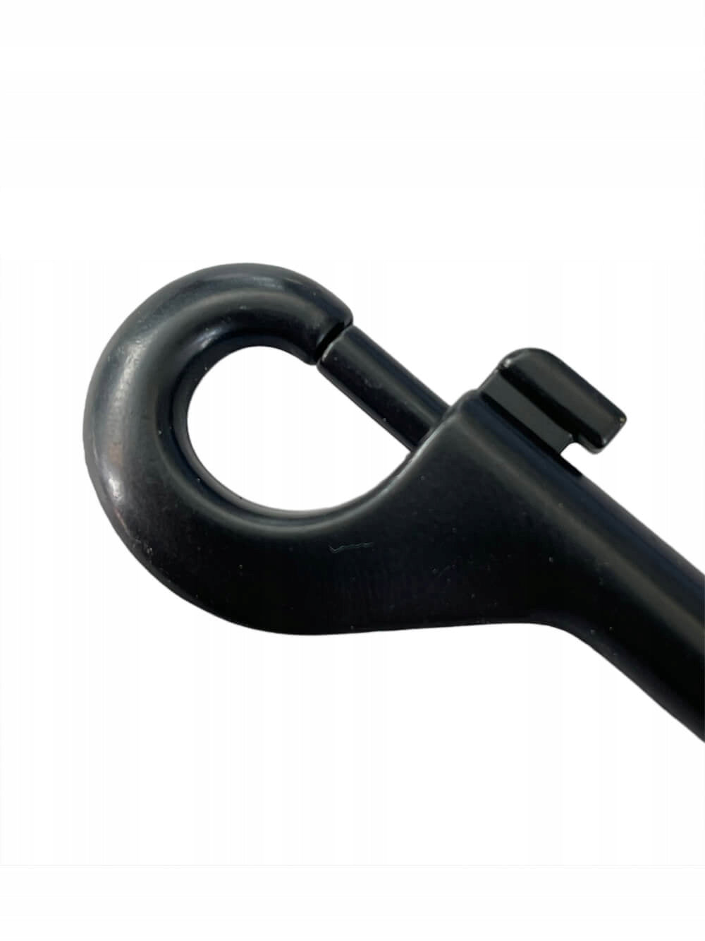 STAINLESS STEEL CARABINER 30x65mm Black Semi-Mat Metal For Belt Ropes Material other