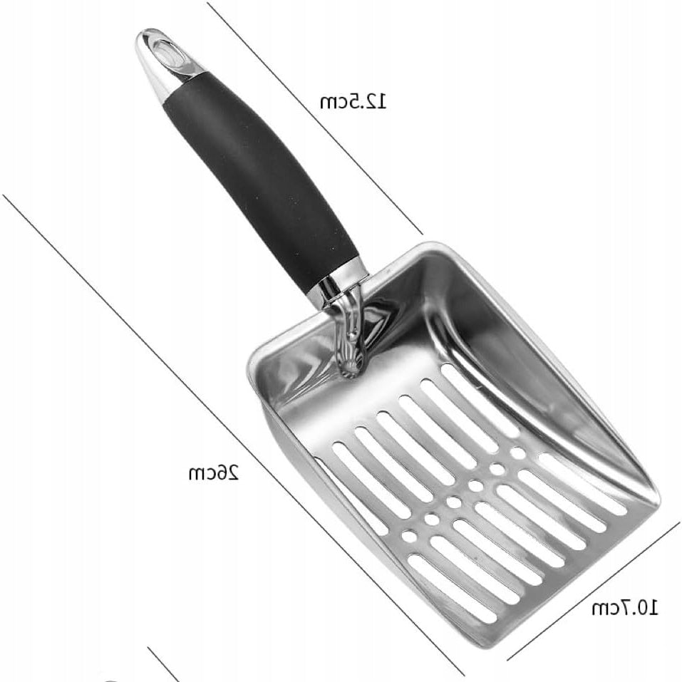 STAINLESS STEEL CAT LITTER DRAWER 26 X 10,7 CM BLACK