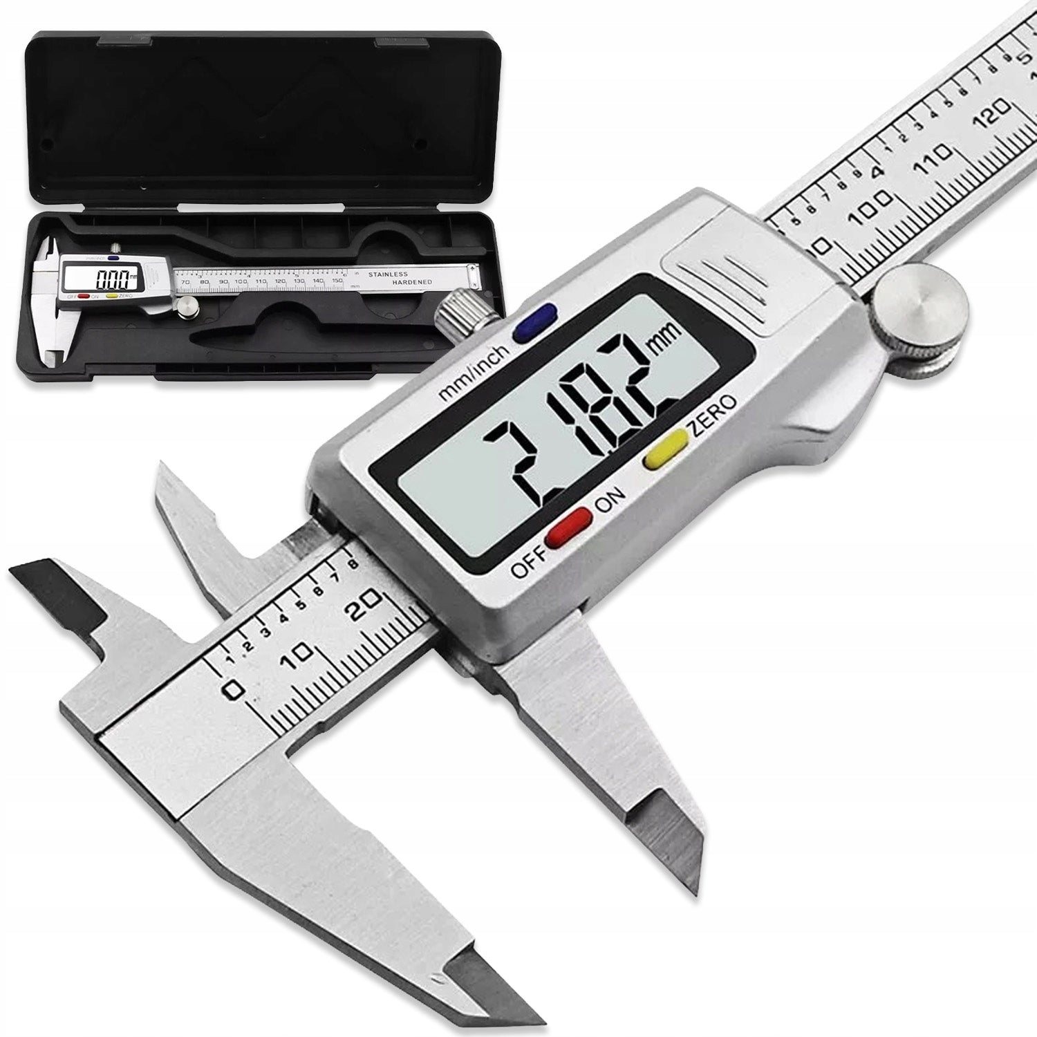 STAINLESS STEEL ELECTRONIC CALIPER DIGITAL 0-150MM CASE EAN (GTIN) 5906186340938