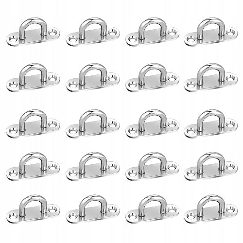 STAINLESS STEEL EYE CEILING HOOKS M5 PLANT ASSEMBLY 20 PCS