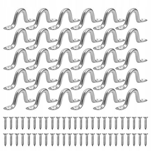 STAINLESS STEEL EYE HOOKS FOR PANEL AWNING 30 PCS Steel for Home