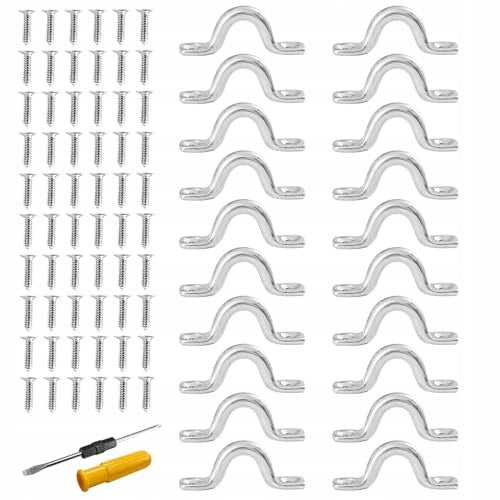 STAINLESS STEEL EYE PLATE 30 PCS FOR BOAT KAYAKS MOUNT Brand no brand