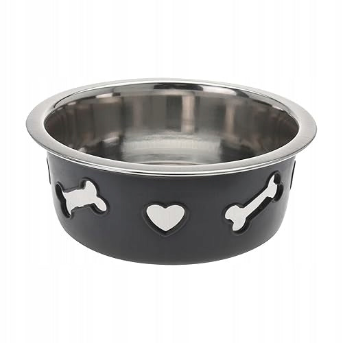 STAINLESS STEEL FOOD BOWL NON-SLIP FOR CAT DOGS 16 CM