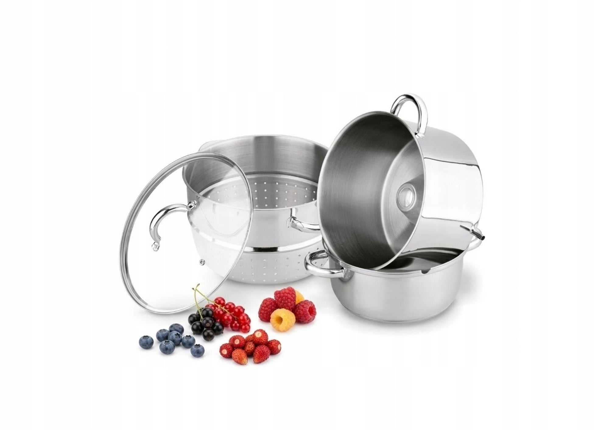 STAINLESS STEEL Juicer LARGE 8L steam pot 3in1 IGMAR for gas induction 1302 Packaging status original