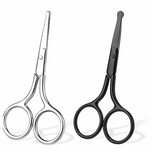 STAINLESS STEEL ROUNDED NOSE SCISSORS FOR MAN STEEL