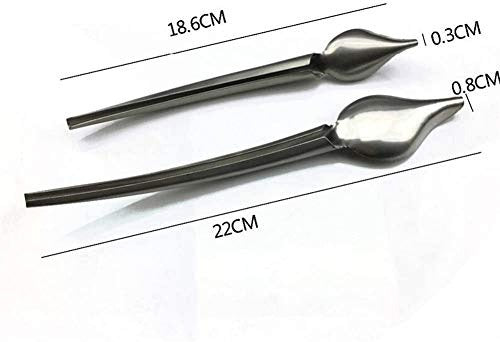 STAINLESS STEEL SAUCE DECORATIVE SPOON SET OF 2 Manufacturer code Bez marki