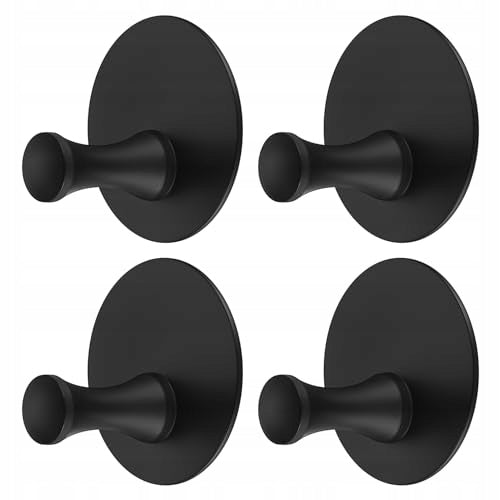 STAINLESS STEEL SELF ADHESIVE HOOKS FOR KITCHEN BATHROOM 4 PACK Brand no brand