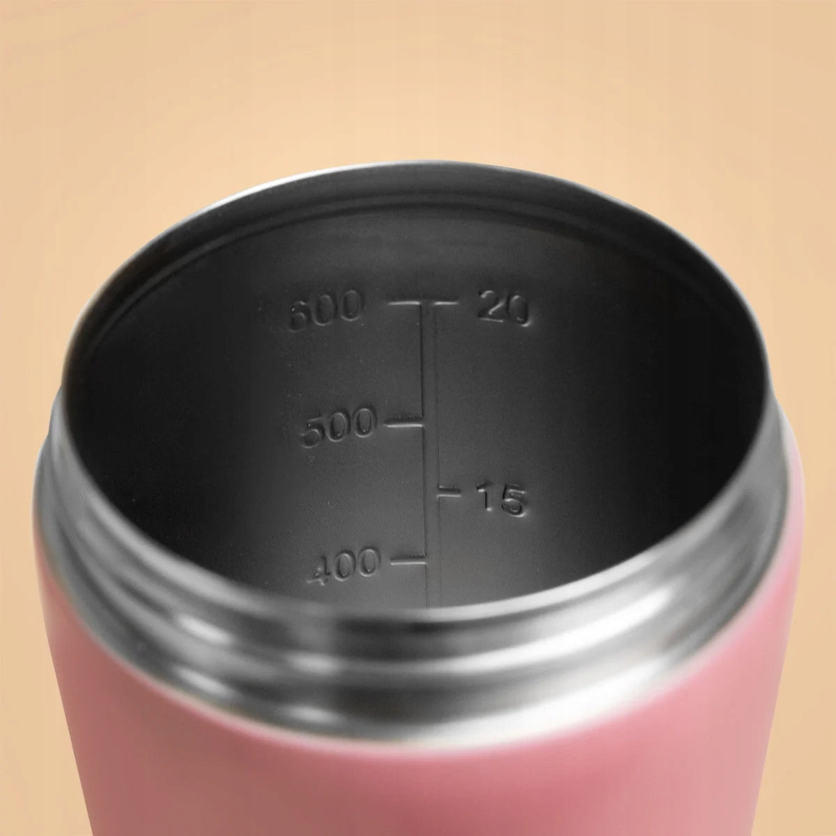 STAINLESS STEEL SHAKER WITH THERMAL STIRRER BeastPink 650ml PINK Volume 650 ml
