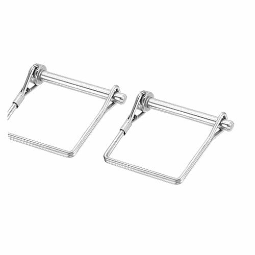 STAINLESS STEEL SQUARE LOCKING PIN FOR TRAILER 6MM 2PCS